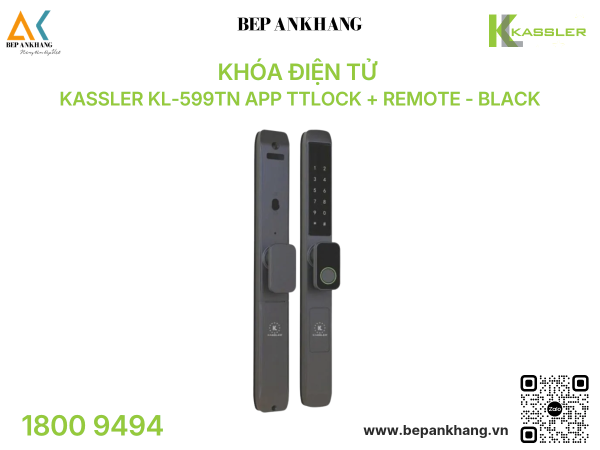 Khóa điện tử Kassler KL-599TN App TTlock + Remote - Black
